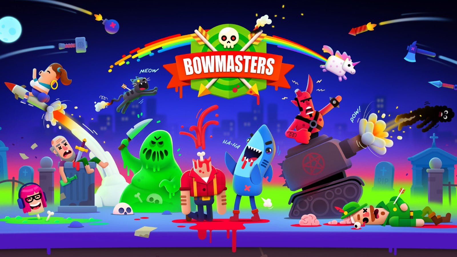 Bowmasters Mod APK Full tiền, nhân vật v6.0.11 (Vô hạn money ...