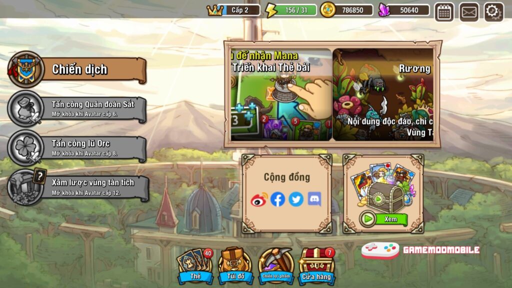 Đã chơi thử tựa game Crazy Defense Heroes mod apk full tiền, kim cương (mua sắm miễn phí)