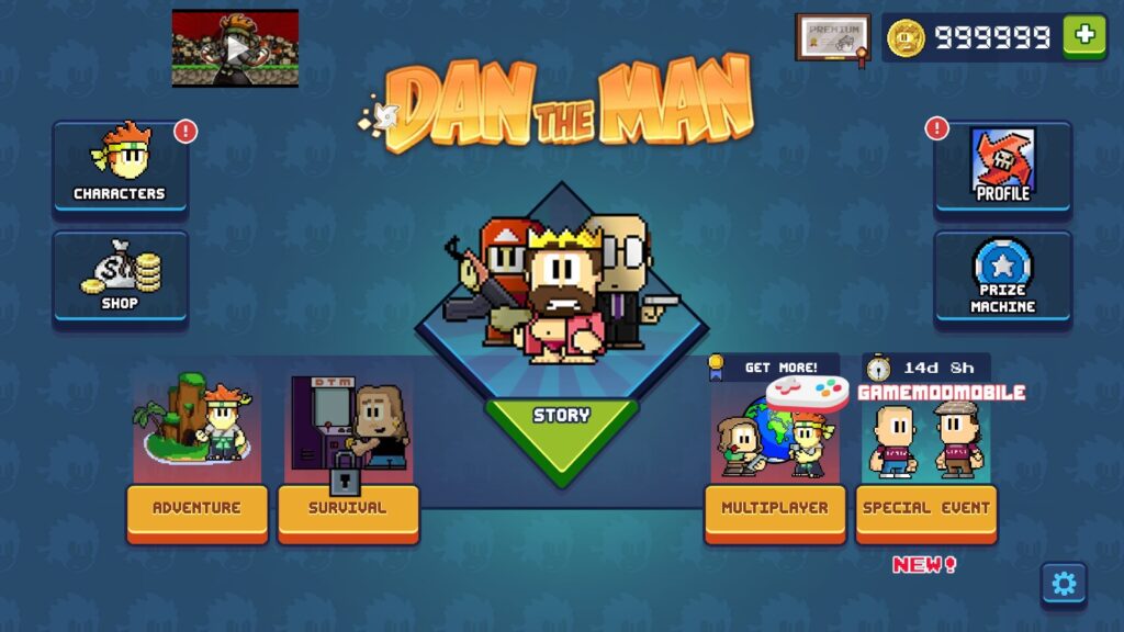 Đã test tựa game Dan the Man mod apk full tiền (vô hạn money) mới nhất