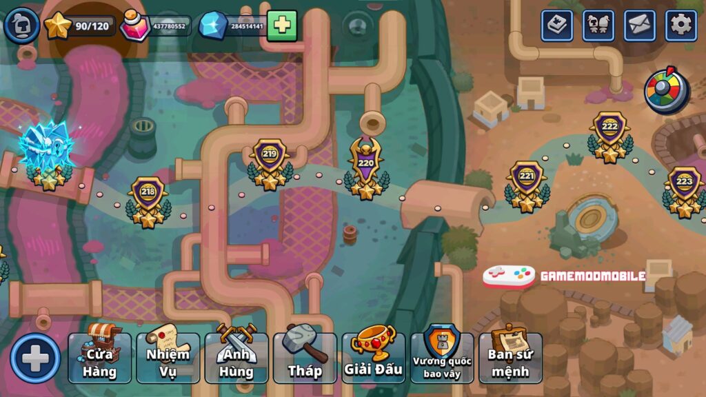 Đã test tựa game Realm Defense mod apk full tiền