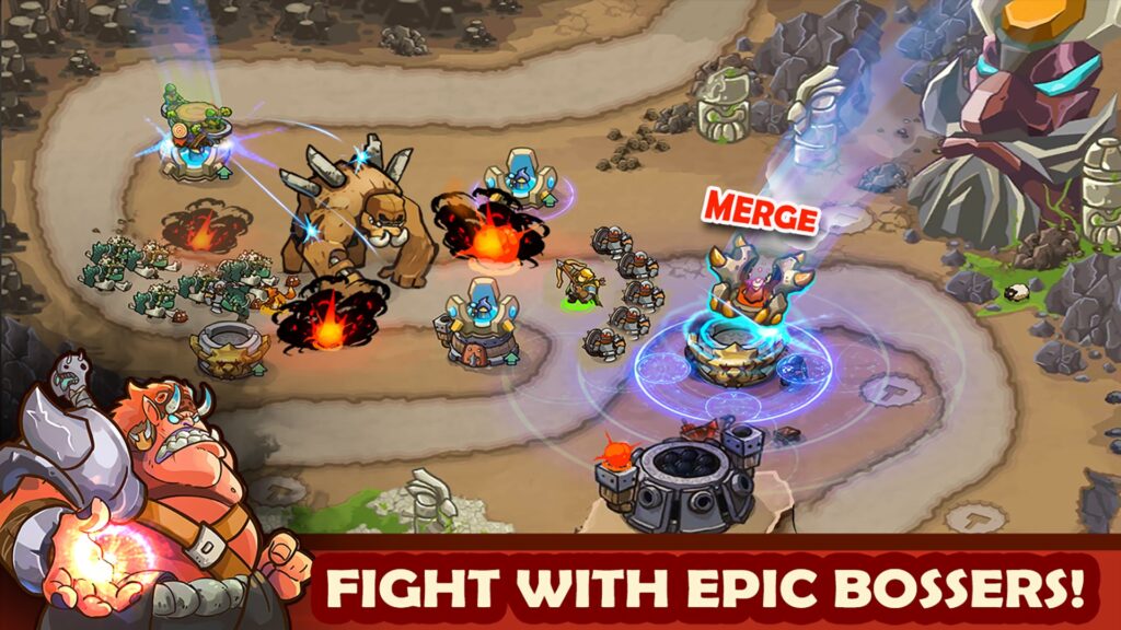 Chiến đấu phòng thủ với King Of Defense mod apk full tiền và kim cương