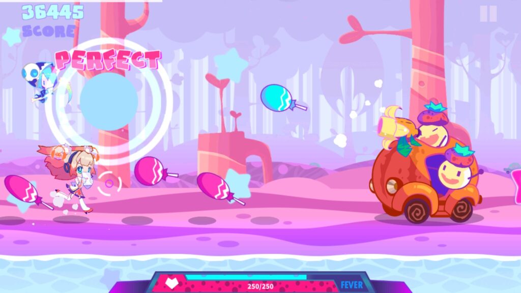Hình ảnh game trong game âm nhạc thú vị và đầy màu sắc