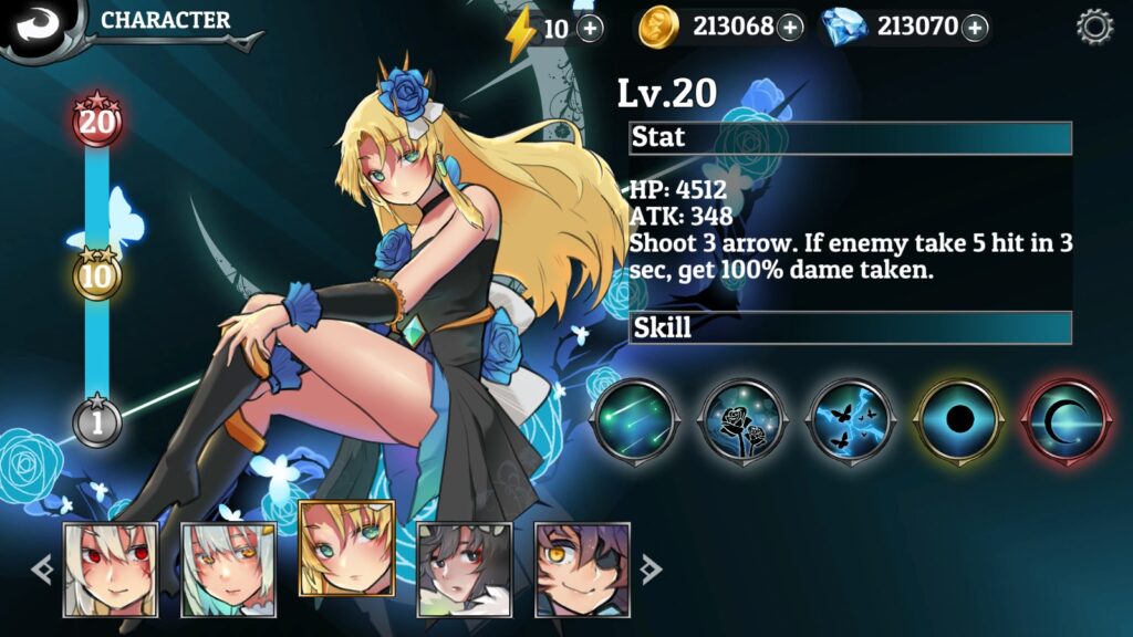 Goddess Archer mod apk full nhân vật