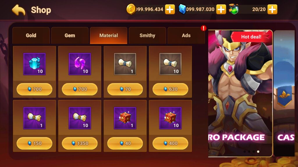 Mua sắm miễn phí trong game phòng thủ chiến thuật