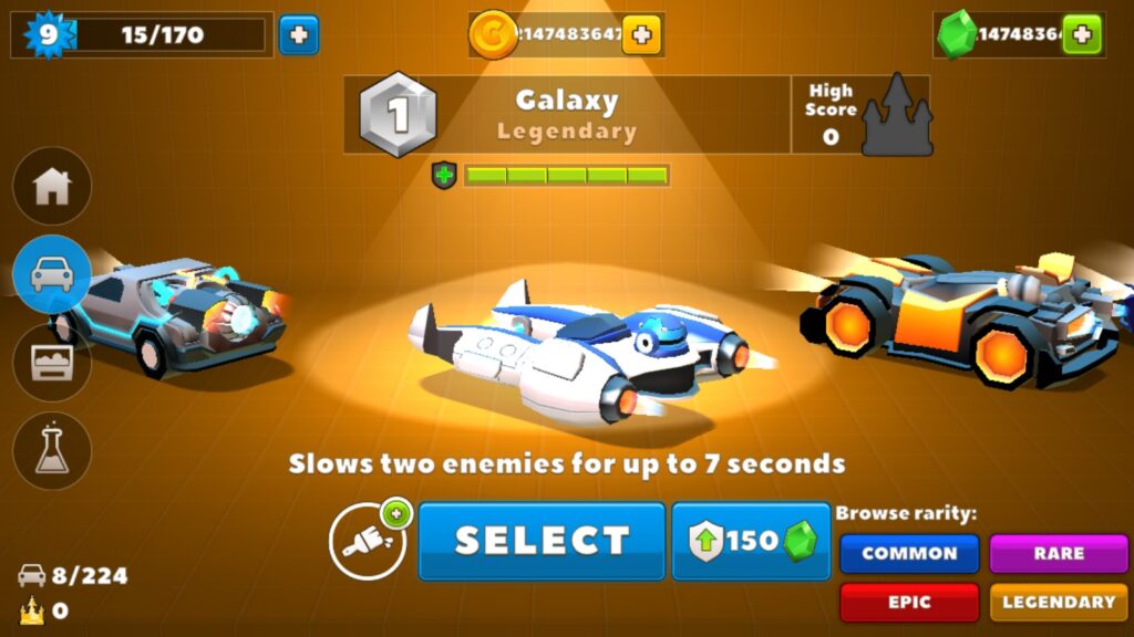 Sở hữu nhiều xe trong Crash of Cars mod apk full xe