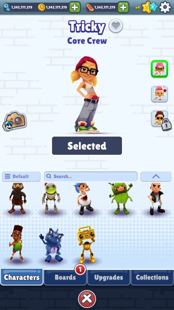 Subway Surfers mod apk full nhân vật