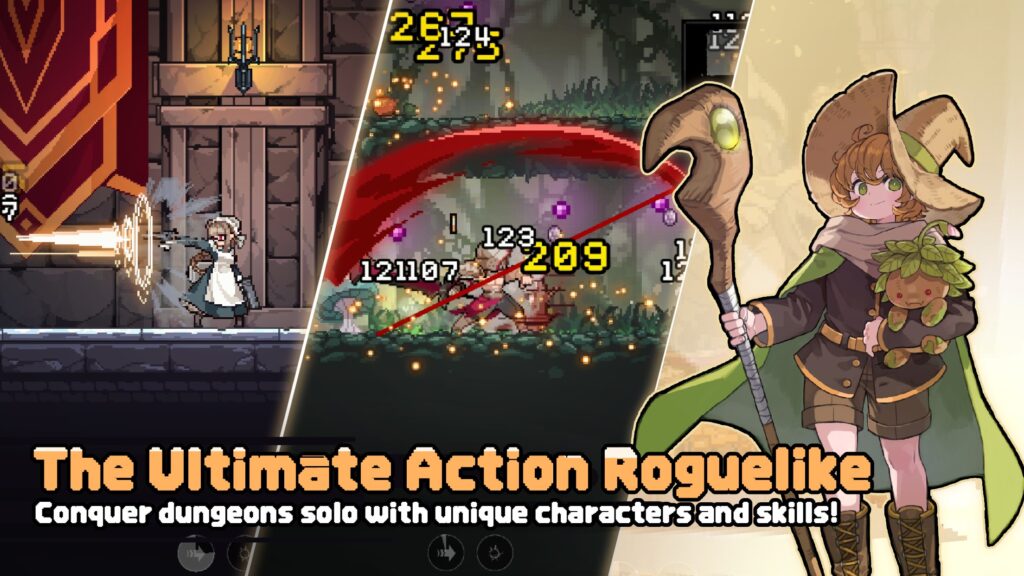 Dungeon Slasher Roguelike mod full nhân vật