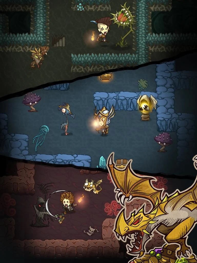 Game sinh tồn khám phá hầm ngục thú vị