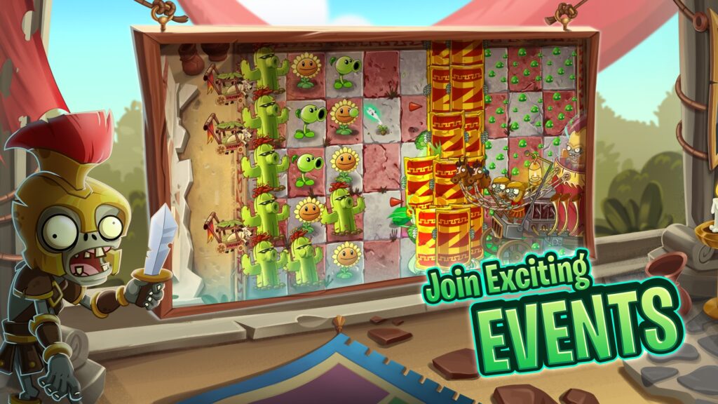 Nhiều sự kiện hấp dẫn đang chờ đón bạn tại Plants vs Zombies 2 mod apk