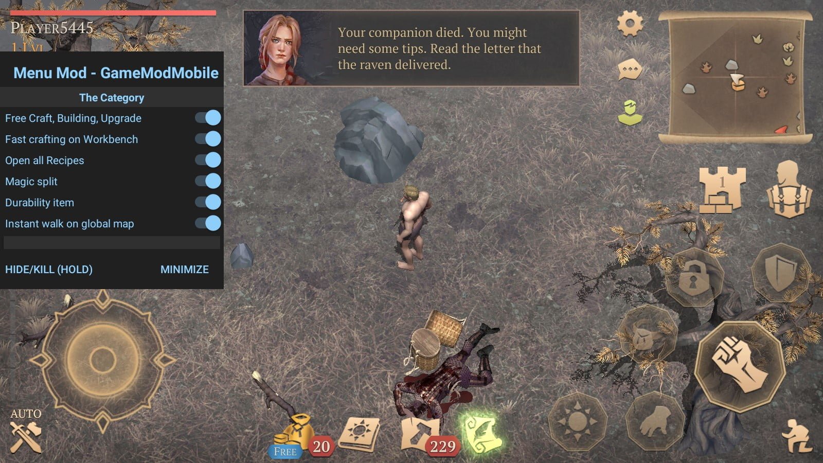 Grim Soul Mod APK Full v7.0.0 (Menu Free Craft, Item,