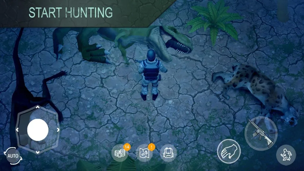 Jurassic Survival mod apk menu